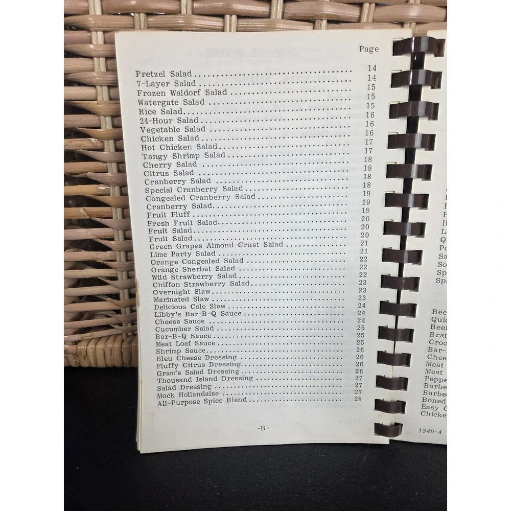 Love's United Methodist Church Cookbook Walkertown NC 1984 Dishes Of Love Recipe